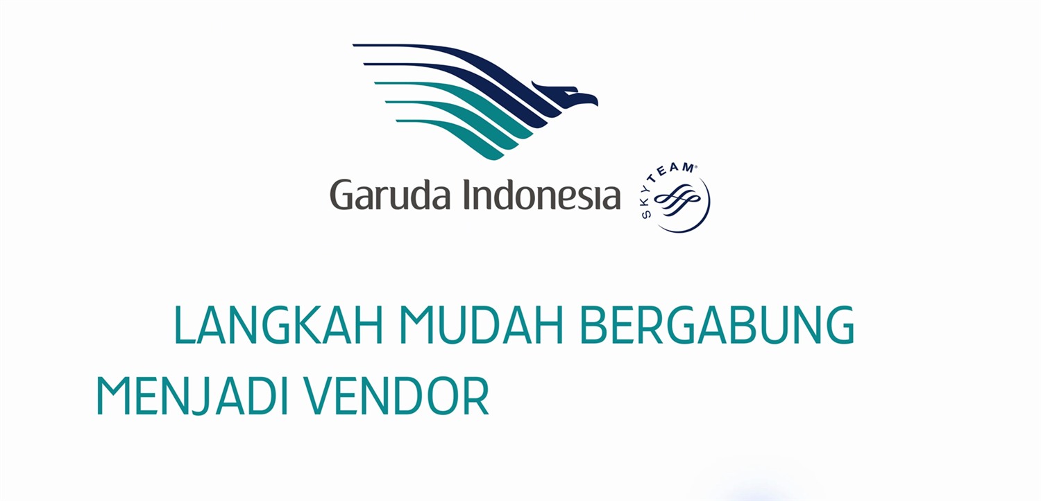 Kartu judul video panduan vendor Garuda Indonesia